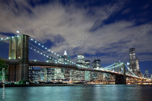 New York City and Brooklyn Bridge