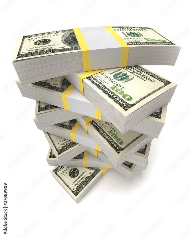 Stacks of dollars Stacks of dollars