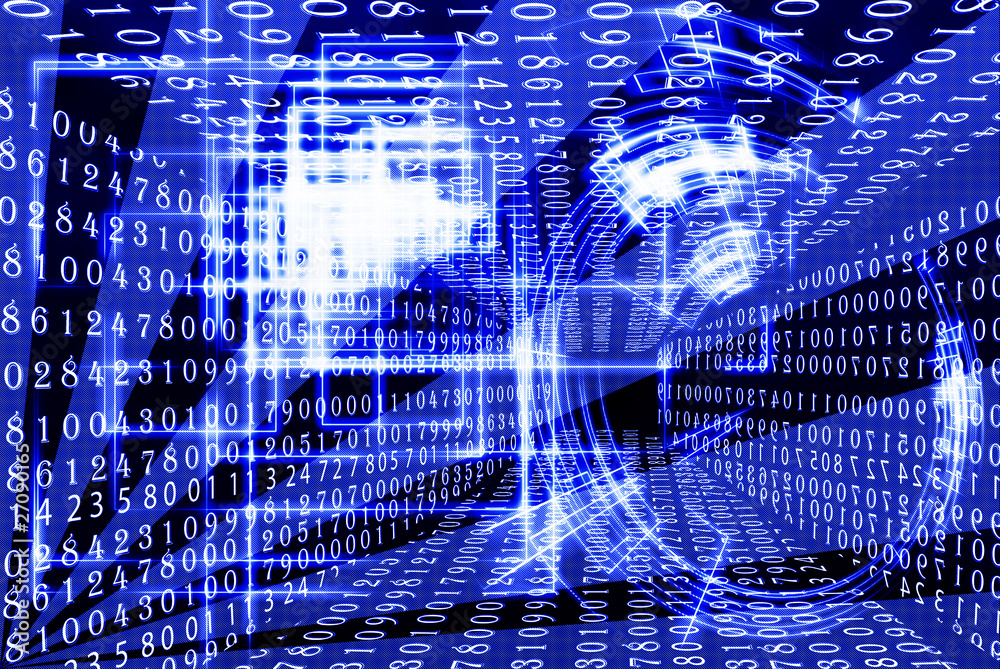 Naklejka premium The technology Internet