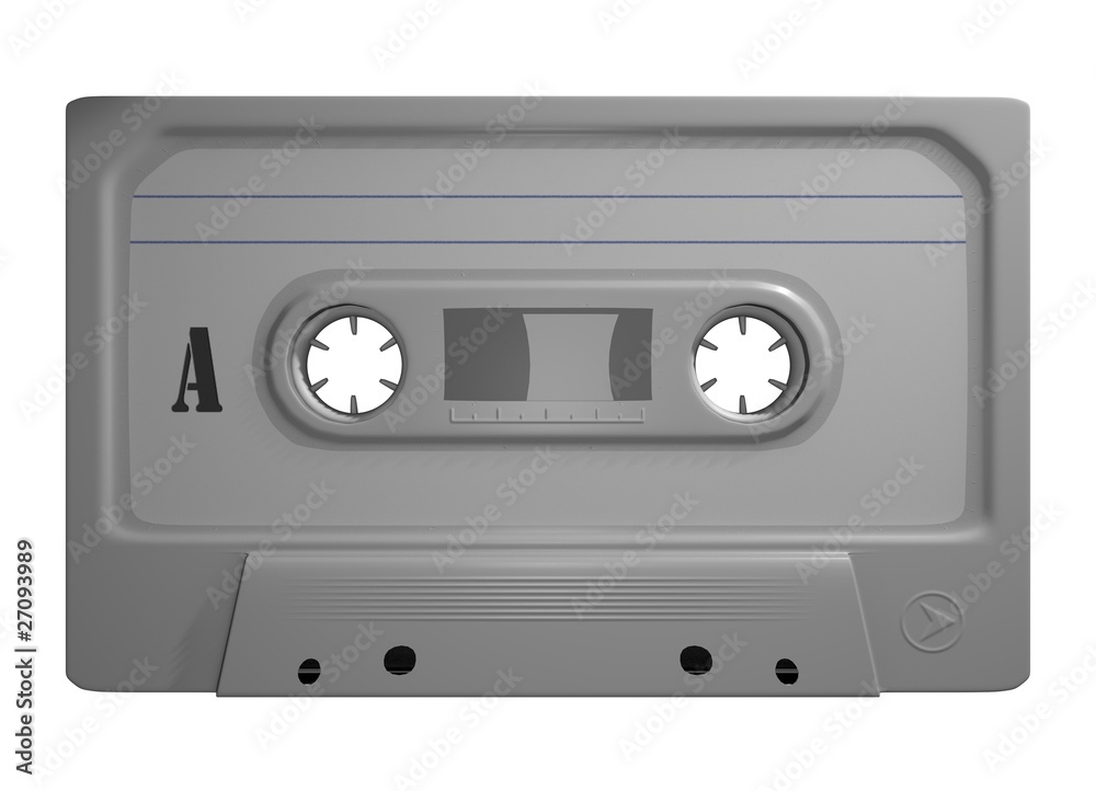 Tape Leer Cassette Freisteller White Stock Illustration | Adobe Stock