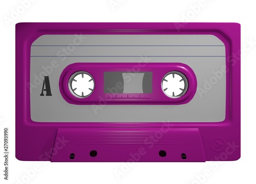 Tape Leer Cassette Freisteller Pink