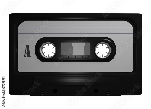 Tape Leer Cassette Freisteller Black