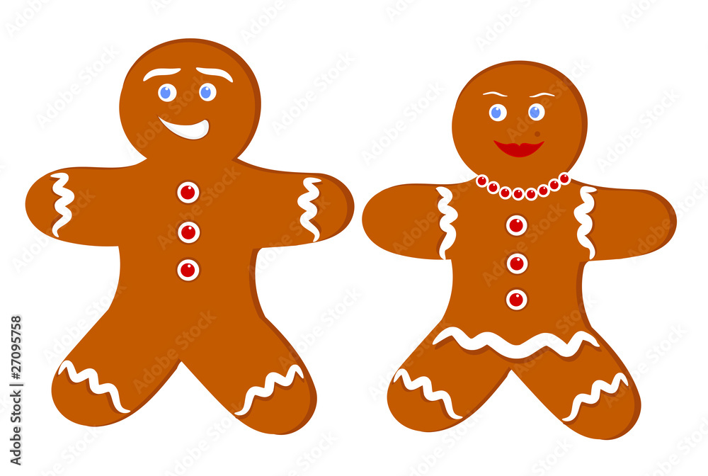 Obraz premium Gingerbread couple
