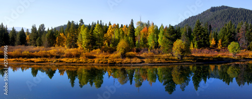 Autumn landscape in Wyoming photo