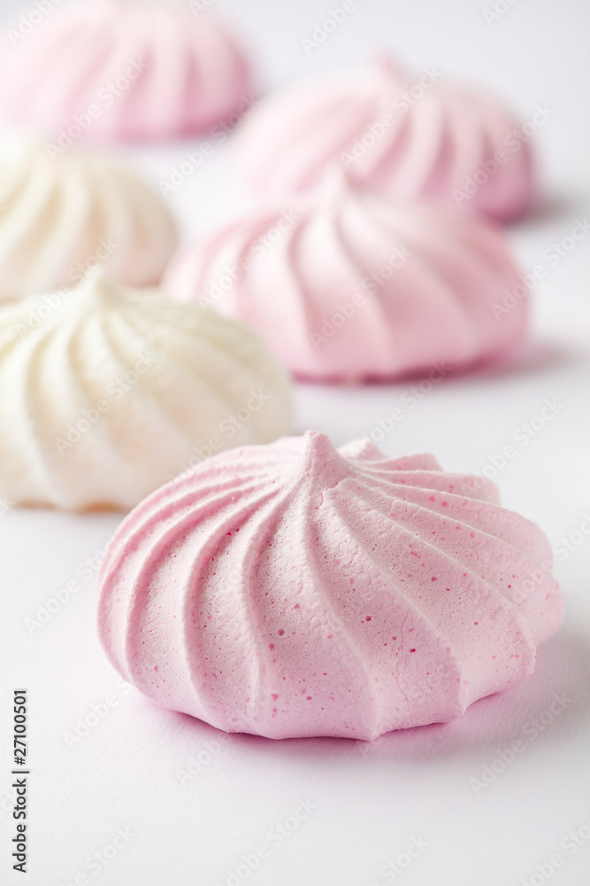 Pastel colored meringue Pastel colored meringue