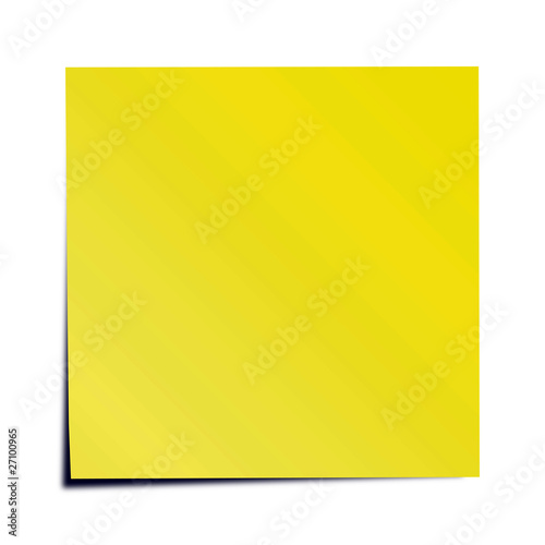 Yellow sticky note