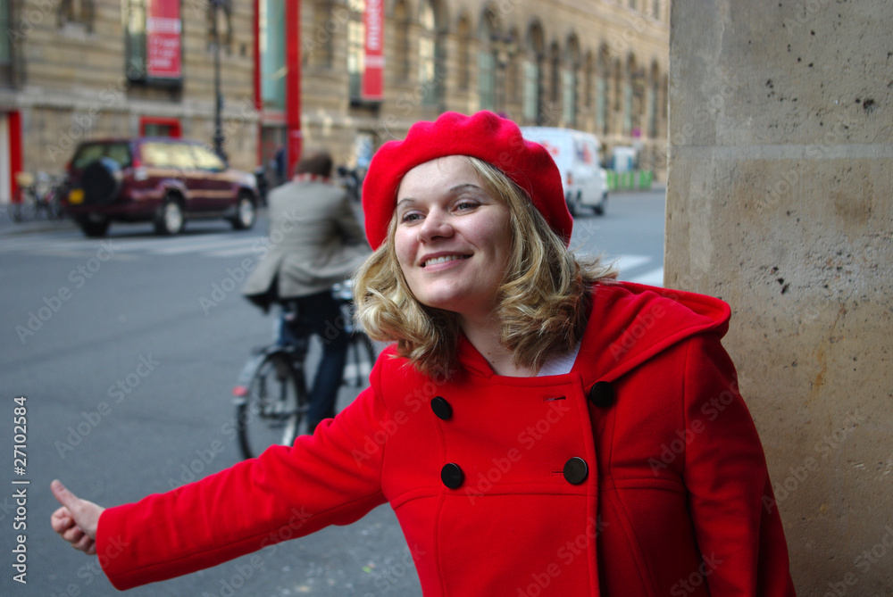 Lady in red Lady in red
