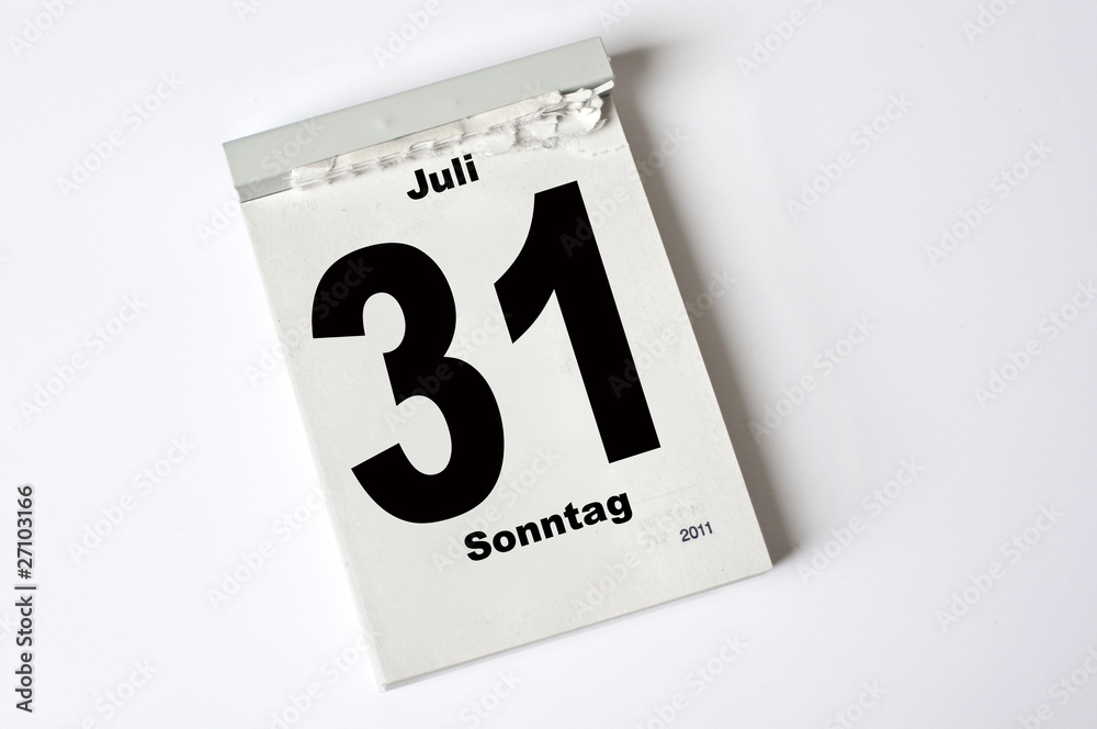 31. Juli 2011 31. Juli 2011