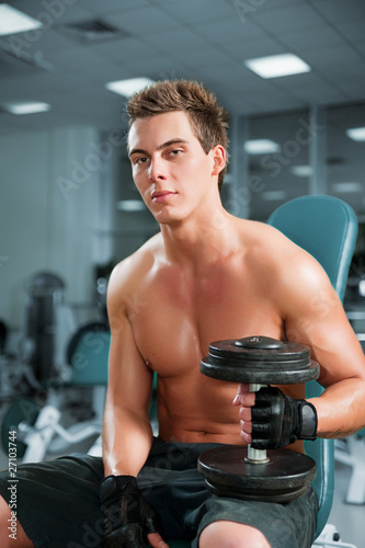 man in a gym