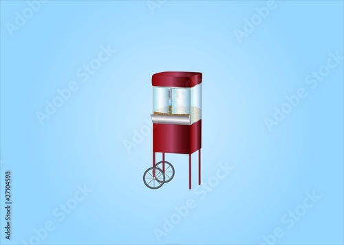 popcorn machine ( background on separate layer )