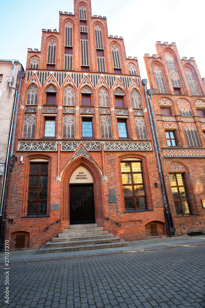 Fototapeta premium Copernicus-Haus in Toruń,Poland