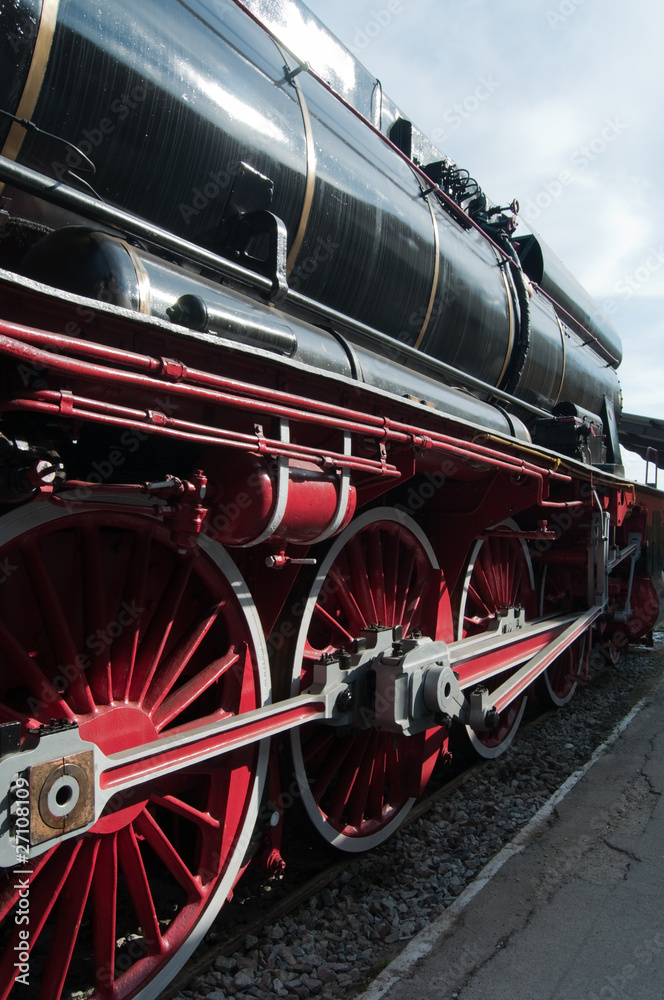 Naklejka premium Steam Locomotive