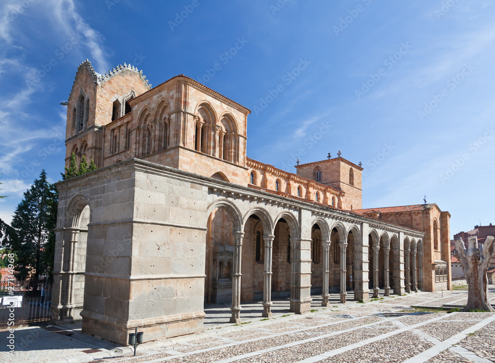 The San Vicente Basilica in Avila