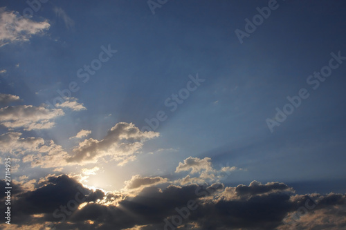 Background of sky with thunderclouds.
