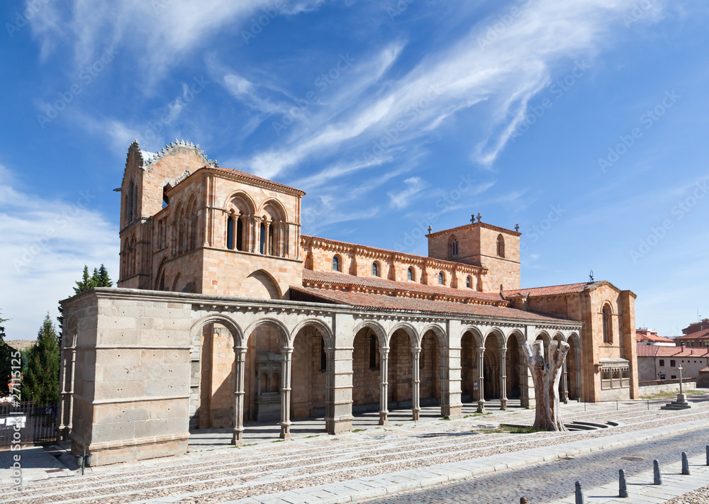 The San Vicente Basilica in Avila
