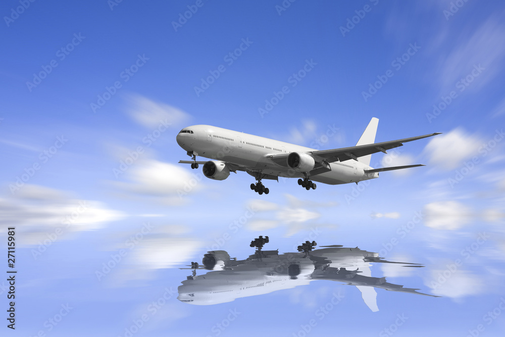 Airplane reflextion Airplane reflextion