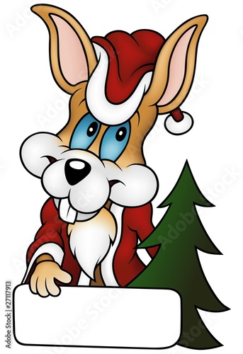 Christmas Rabbit - colored ...