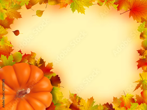 Thanksgiving holiday frame.