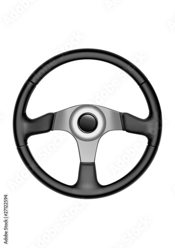 Sports car steering wheel