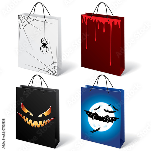 Halloween shopping bags