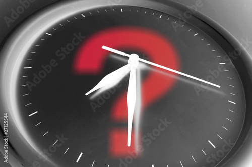 Clock and Question Mark