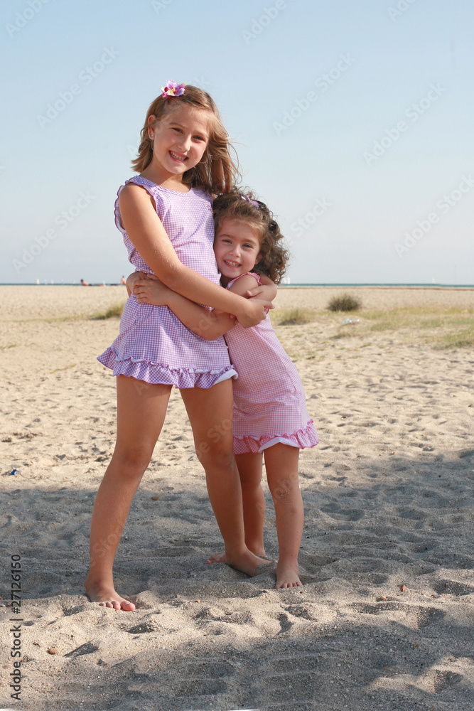 bambine al mare Stock Photo | Adobe Stock