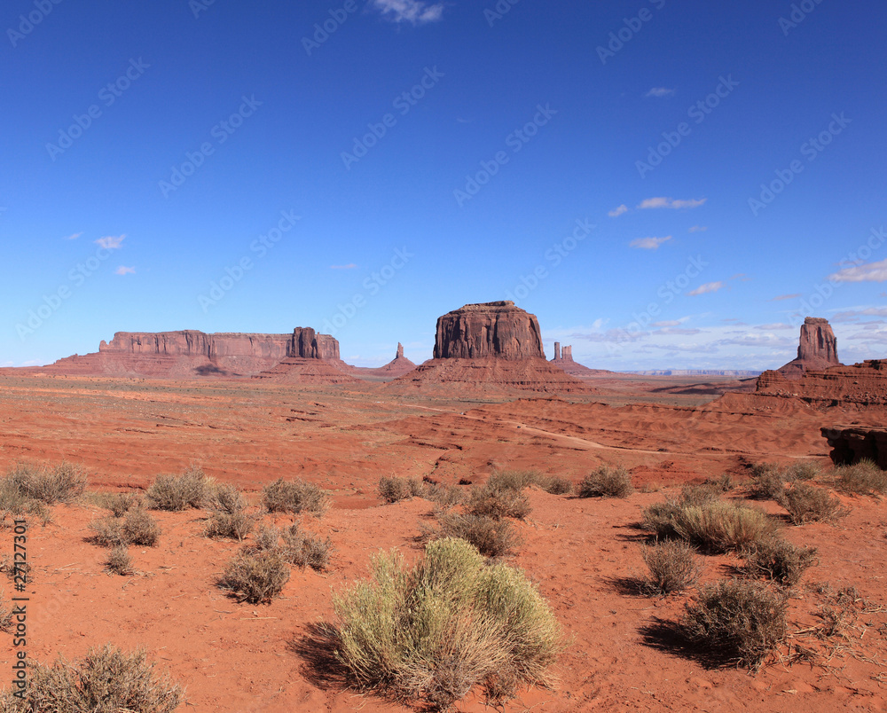 désert de pierres de monument valley