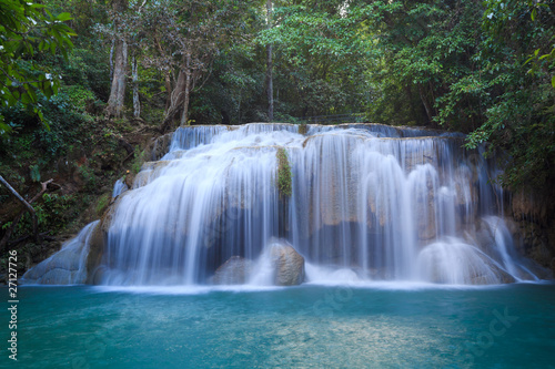 Erawan Waterfall in Kanchanaburi  Thailand