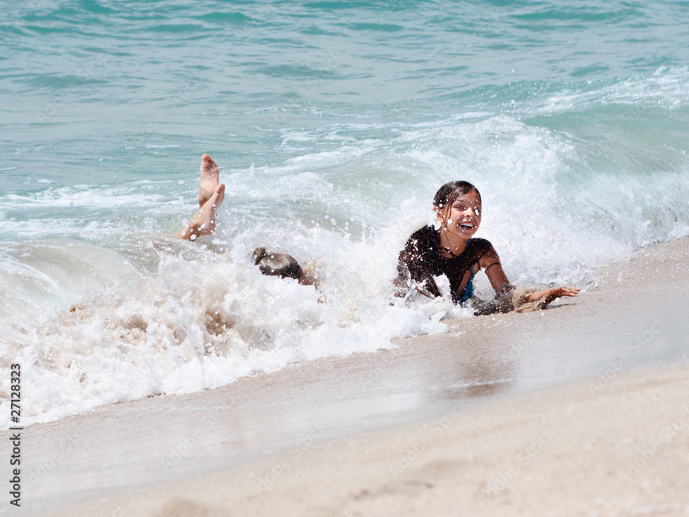 Children in the waves Children in the waves