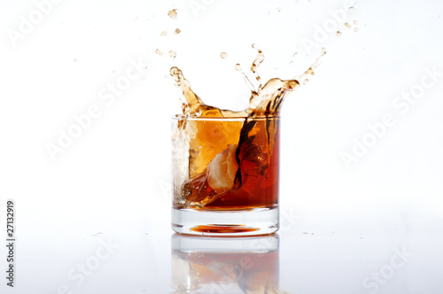 alcoholic beverages on a white background