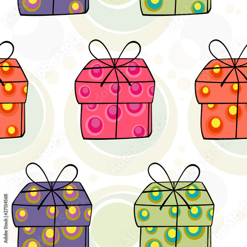 Xmas Geschenk - seamless pattern