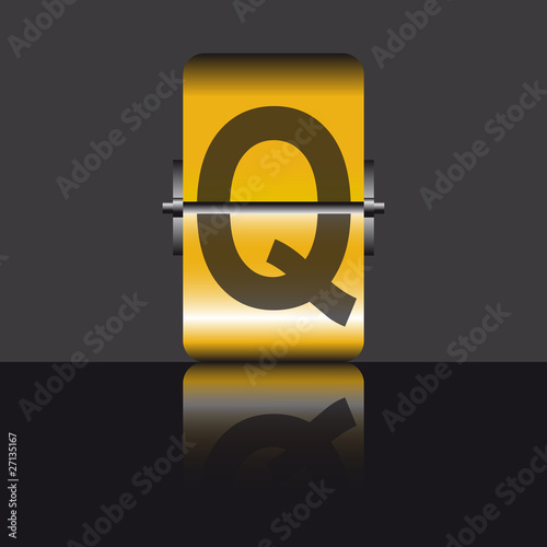 letra Q panel