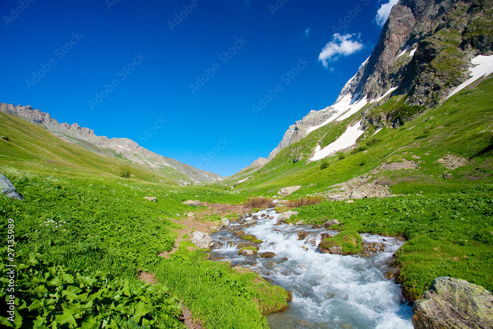 Naklejka premium Caucasus mountain