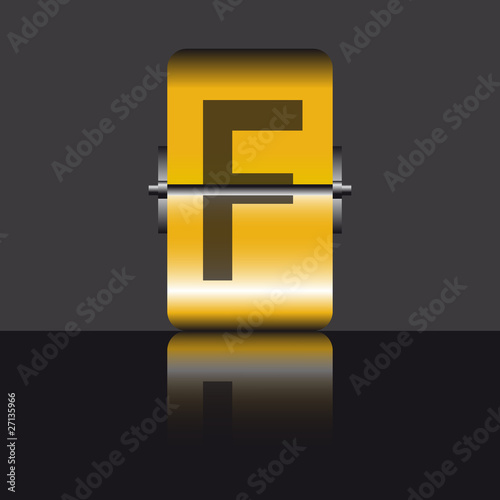 Letra F panel