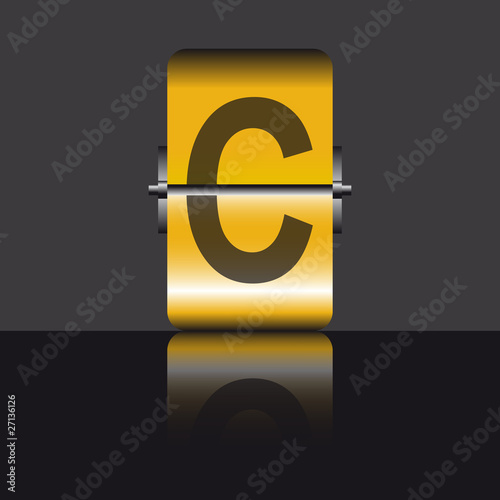 Letra C panel