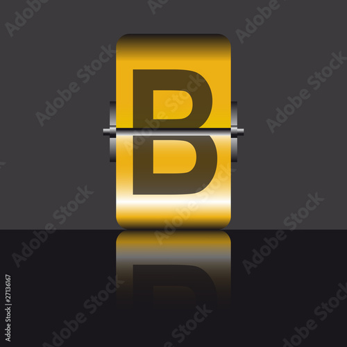 Letra B panel