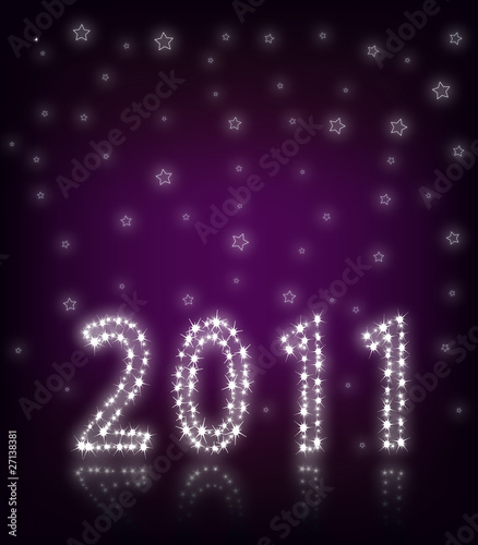 New Year purple background