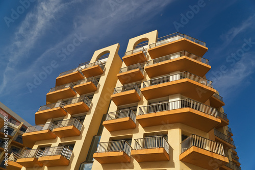 Modern appartments building. Malta