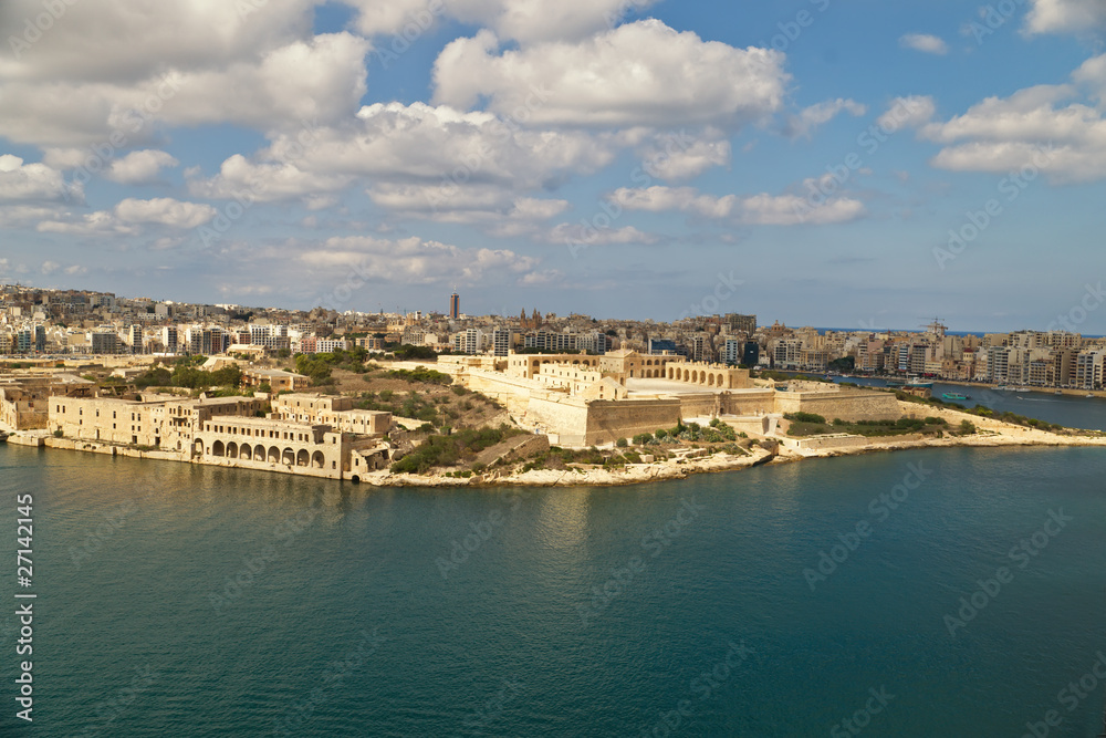Grand harbour bastions. Valetta. Malta