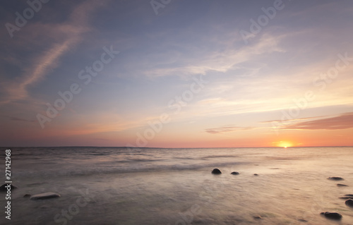 Beautiful ocean view. Sun rising. © Henrik Larsson