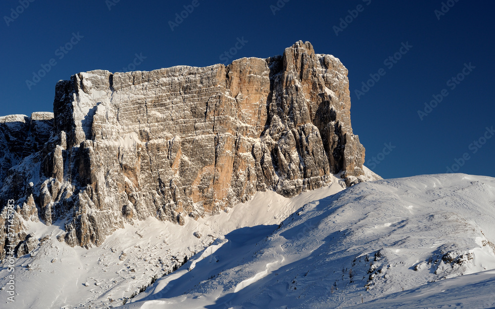 Alpi, Dolomiti, Giau, Muraglia, Neve