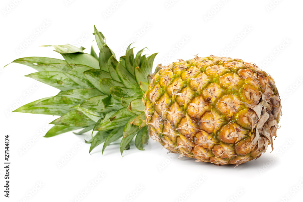 Pineapple is isolated on a white background Pineapple is isolated on a white background