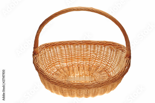Wicker Basket With Handle