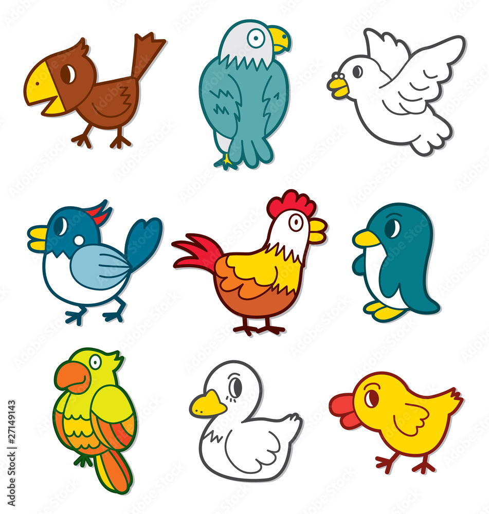 Naklejka premium cute bird icon