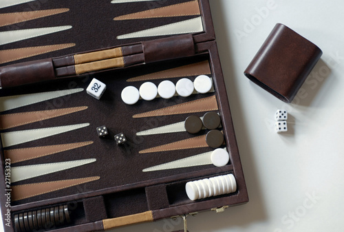 Print op canvas Backgammon Game
