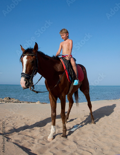 A boy on horseback © Hunta