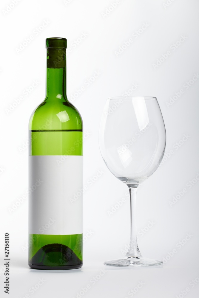 White wine bottle