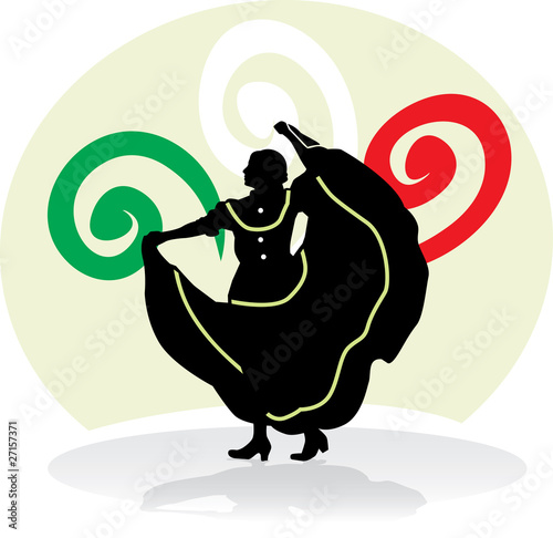 Mexican folklore dancer