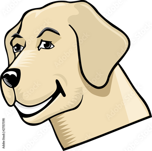 Cartoon of a labrador retriever
