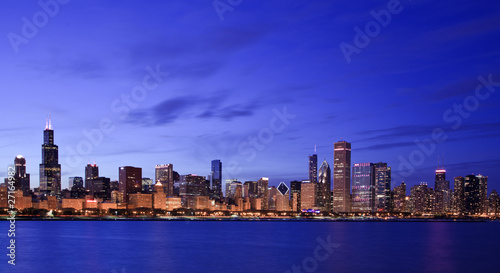 Chicago skyline panoramic © Mike Liu